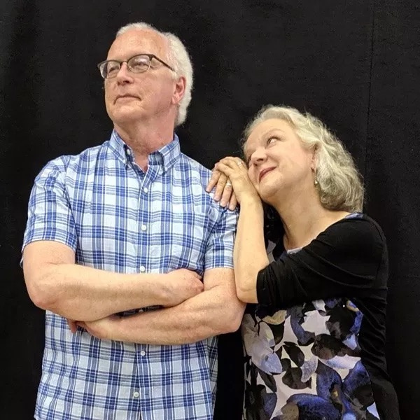 Spend you Kid's Inheritance Rick Jones (Hal), Charlotte Moore (Nelly). Photo by Pierre Leclipteux.